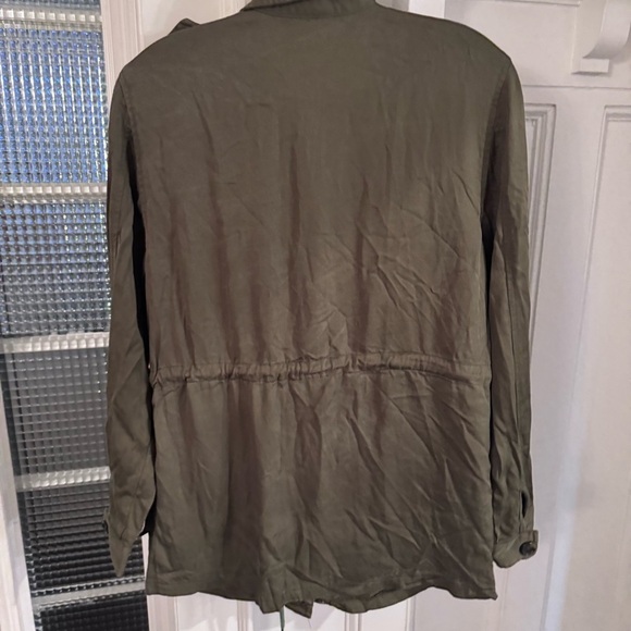 Honey Punch women’s Patch Green military jacket size medium - Picture 2 of 10